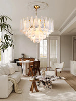 Art Deco Marble Home Chandelier Lighting Dimmable LED 2025