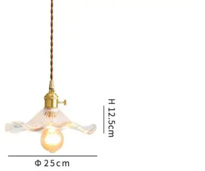 Blue Glass Pendant Lights for Bedroom Dinning Living Room