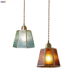 Copper Glass LED Pendant Lamp, Modern Nordic Hanging Light