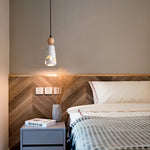 Stone Terrazzo LED Pendant Lights - Modern Nordic Adjustable Hanging Lamp