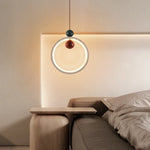 Yellow Travertine LED Pendant Light for Home Decor and Living Spaces