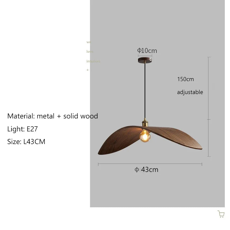 Wood Art LED Chandelier for Dining Room & Bar Decor