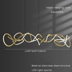 Stainless Steel Silicone Ceiling Chandelier - Modern Home Decor Light Fixture