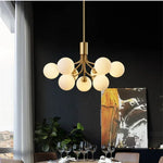 Nordic Magic Glass Ball Chandelier: Luxury Pendant Light for Living Room, Bedroom, Kitchen