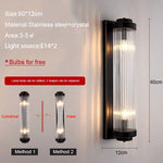 Crystal Wall Lamp: Modern LED Indoor Lighting for Luxury Living Room, Bedroom, and Aisle