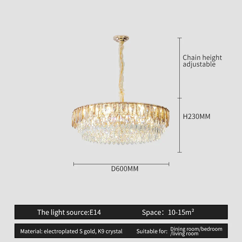 Crystal Chandelier: Modern Luxury Lighting for Home, Hotel, Restaurant