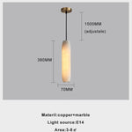 Moonshade Natural Marble Pendant Light