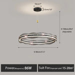 LED Pendant Light: Modern Minimalist Chandelier for Living, Dining, Kitchen, Bedroom, Office