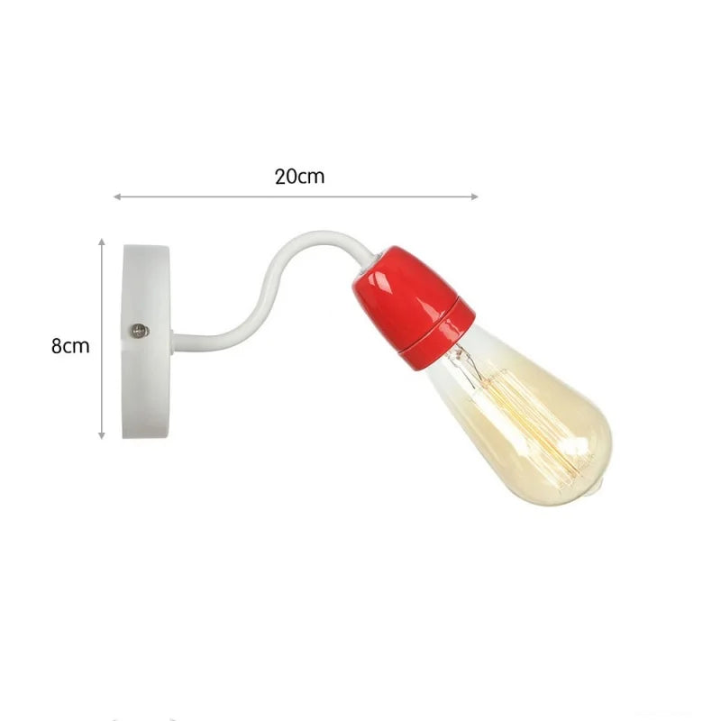 Afralia™ Colorful Ceramic LED Wall Lamp for Living Room Bedroom Loft Minimalism