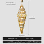 European Duplex Crystal Chandelier for Elegant Luxury Living