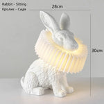 Rabbit Resin Table Lamp for Kids Room Decor