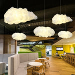 Cloud Cotton Pendant Light Chandelier for Living Dining Room