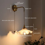 LED Copper Wall Light: Modern Nordic Interior Lamp for Bedroom, Bathroom, and Balcony