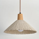 Wood Canopy LED Pendant Lamp: Modern Nordic Style with Adjustable Hanging Lights