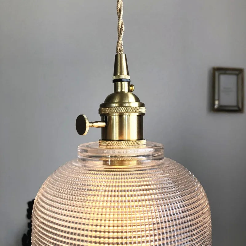 Afralia™ Glass LED Pendant Light Fixture for Modern Home Decor