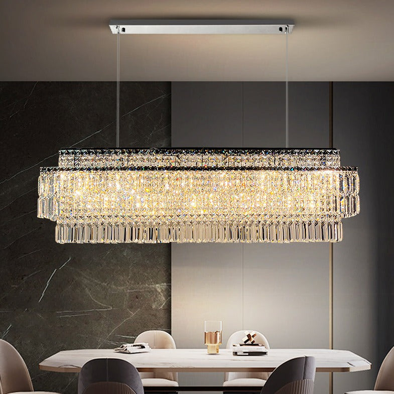 Stefano 47" Crystal Kitchen Island Chandelier