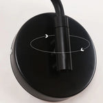 Acrylic Iron LED Wall Lamp | Modern Rotate Black Stair Light | Dining Room Study Fixtures