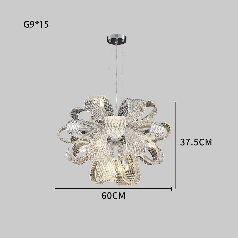 Modern Glass Chandelier for Luxury Home Decor