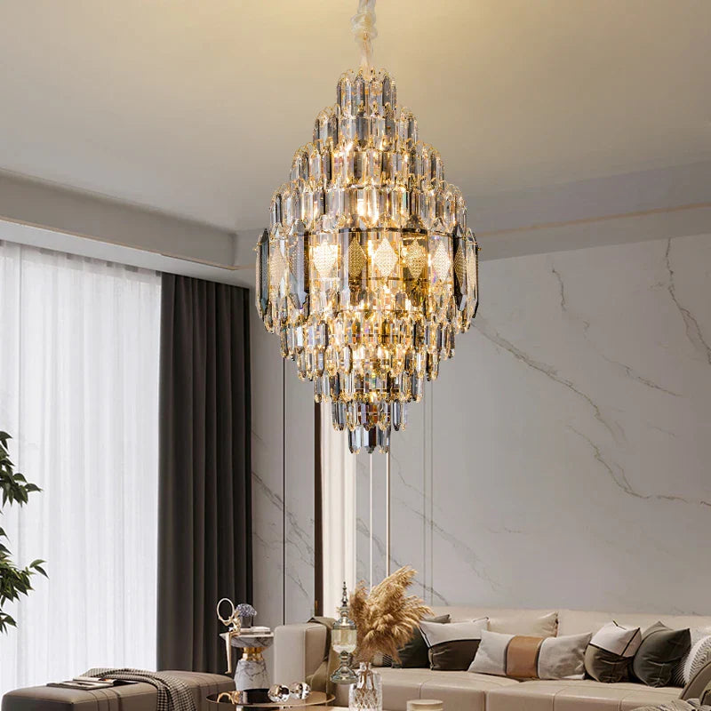 Crystal Chandelier - Luxe Light for Villa, Hotel & Building Project