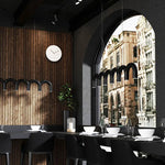 Blue Metal Arch Chandelier Pendant Light - Modern Design for Home Décor