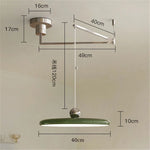 Cream Iron Art Chandelier LED Pendant Light for Bedroom Living Room