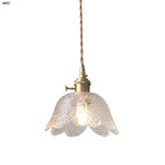 Afralia™ Clear Glass LED Pendant Lamp for Dining Coffee Restaurantr Aisle - Modern Nordic Design