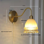 Pink Jellyfish LED Wall Lamp: Modern Nordic Design with Pull Chain Switch