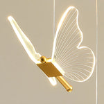 Butterfly LED Chandelier for Duplex Villa Living Room Romantic Wedding Decor