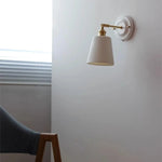 Striped Ceramic LED Wall Sconce: Modern Nordic Interior Light