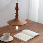 Wood LED Pendant Lamp Japanese Hanging Light Chandelier for Indoor Living Room