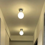 Glass Iron LED Ceiling Light - Modern Nordic Style Lighting Fixtures
