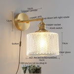 Green Glass LED Wall Lamps - Modern Home Decor Applique Murale