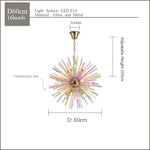 Dandelion Pendant Lamp: Vibrant Kids' Chandelier Lighting for Modern, Colorful Rooms