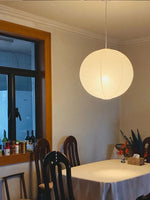 Akari Rice Paper Pendant Lights - Handwoven LED Hanging Lamp for Home Décor