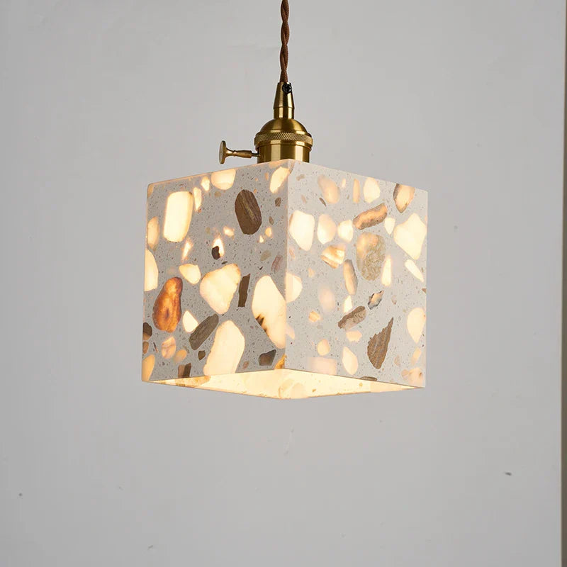 Afralia™ Terrazzo LED Pendant Light - Modern Nordic Design for Home and Kitchen