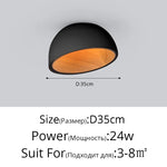 Wood Grain Bevel Ceiling Lamp for Corridor Bedroom Living Room