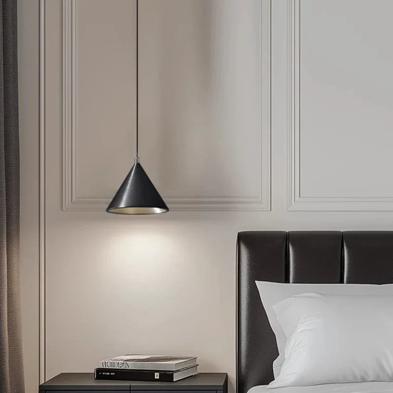 Brushed Sliver Black Pendant Light Chandelier for Bedroom Kitchen Dining Room