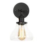 Black Iron LED Wall Lights Industrial Pull Chain Switch Bedroom Dining Room Loft