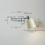 Cream LED Swing Arm Wall Lamp for Living Room Bedroom Mirror Stair Light