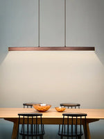 Modern Linear Dining Room Pendant Light - Nordic Suspension Kitchen Lamp