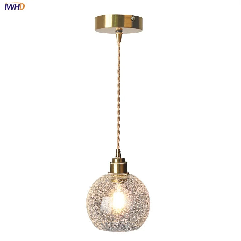 Glass Globe LED Pendant Light - Adjustable Modern Nordic Hanging Fixture