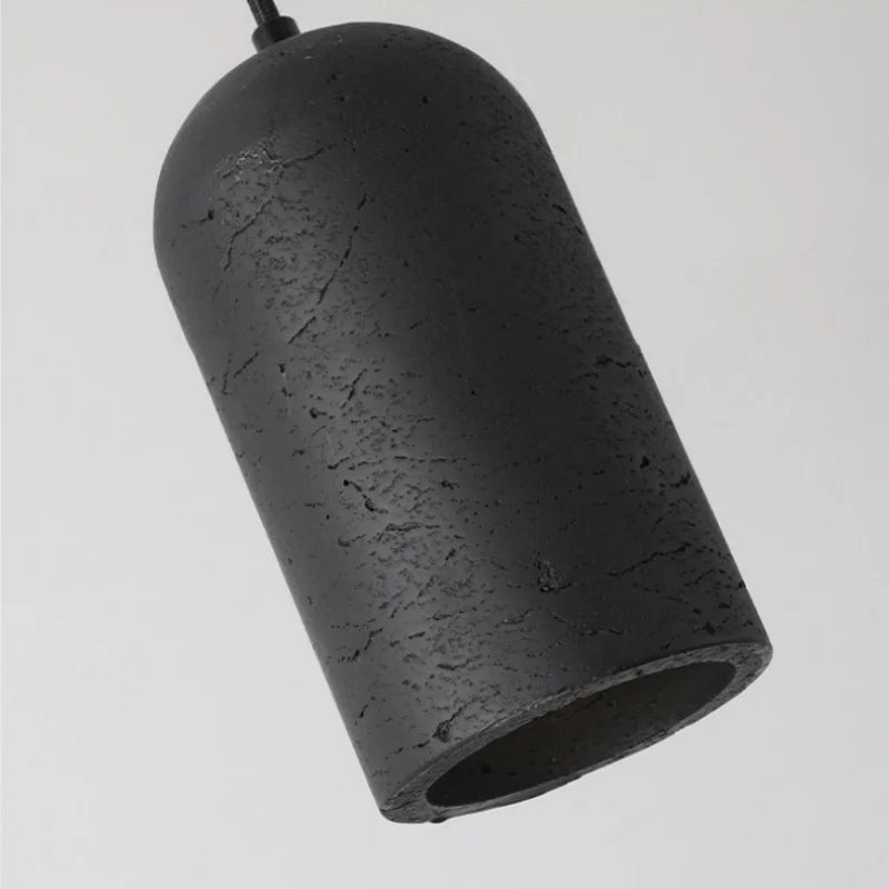 Afralia™ Black Travertine LED Pendant Lamp for Modern Interior Lighting