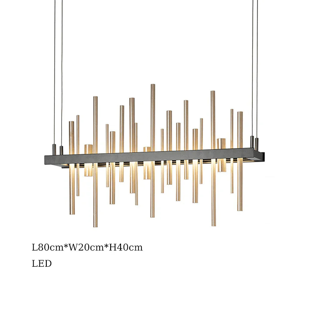 LED Stainless Steel Pendant Light Chandelier for Home Decor in Foyer, Living Room, Bedroom, Restaurant