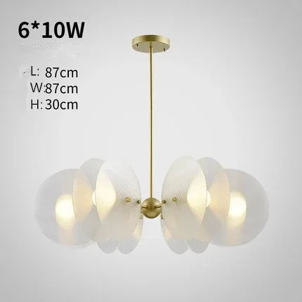 Nordic Acrylic Ceiling Chandelier for Living Room Dining Kitchen Bedroom Lighting