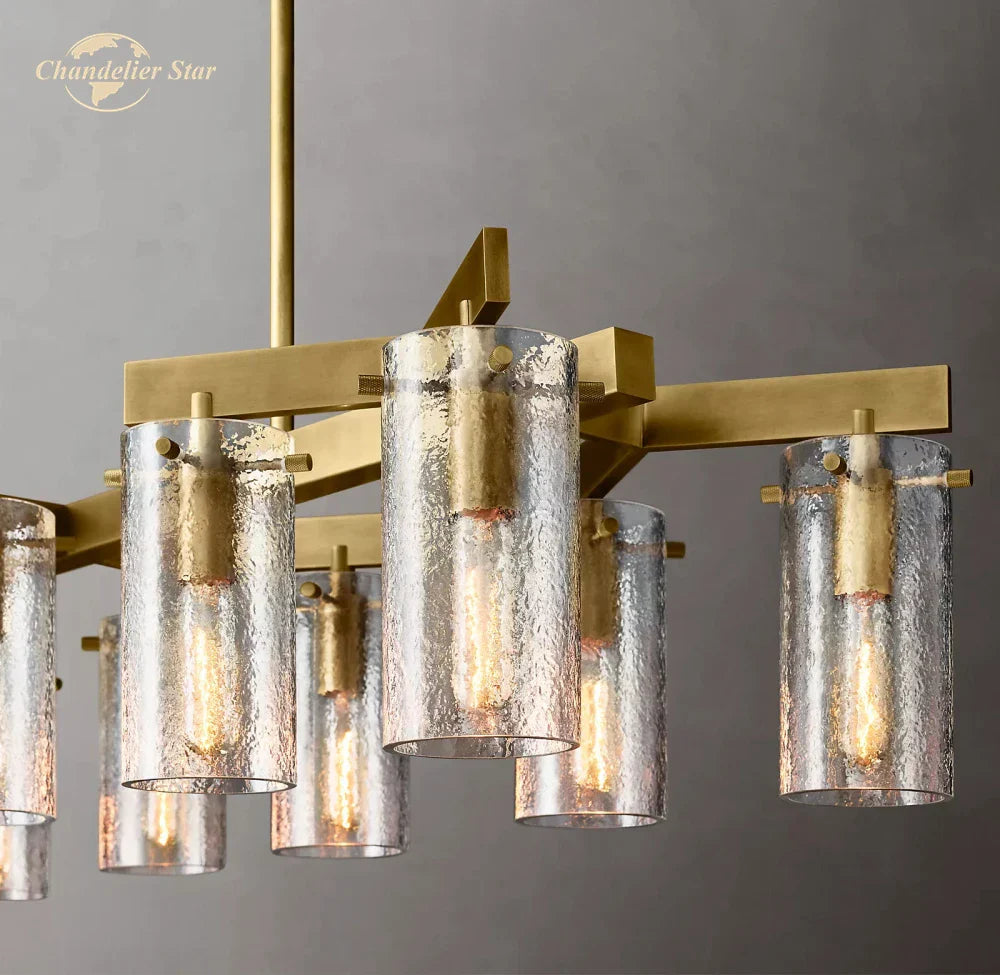 Charleroi LED Glass Chandelier for Dining Living Bedroom Decoration