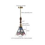 Afralia™ Green Glass LED Pendant Lights American Vintage Hanging Lamp