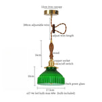 Afralia™ Nordic Glass Copper Pendant Light - LED Hanging Fixture for Bar, Loft, Bedroom, Kitchen