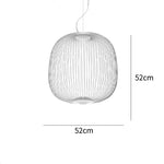 Spokes Pendant: Minimalist Birdcage Hanging Light for Villa, Lobby, Staircase & Home Decor