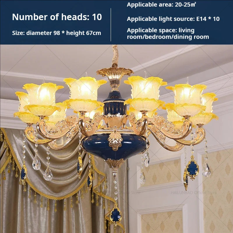 Elegant Crystal Chandelier Living Room Bedroom Lighting