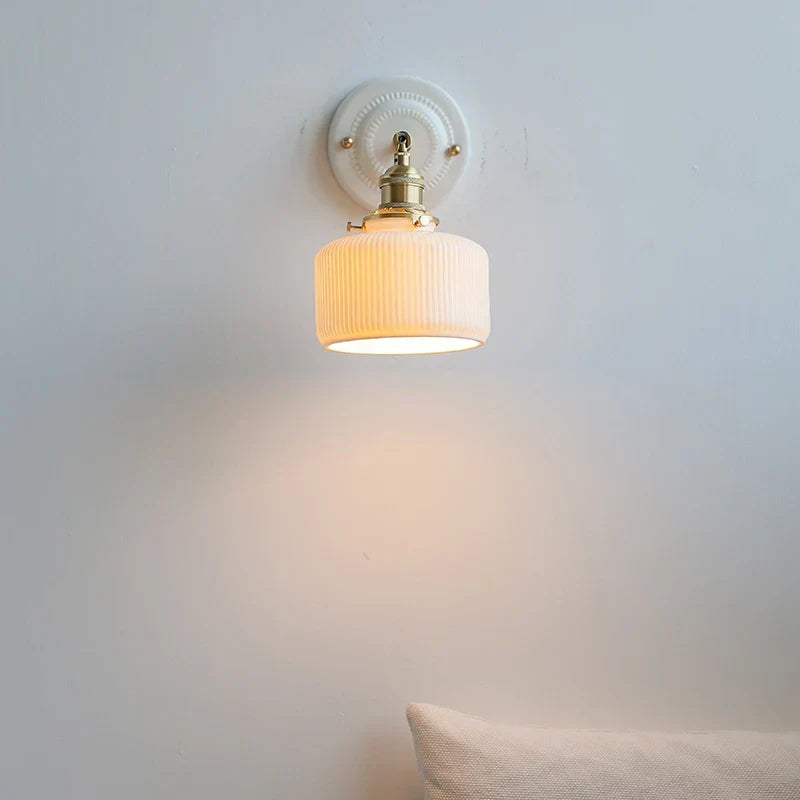 Ceramic LED Wall Lamp Bedroom Kitchen Bathroom Mirror Bedside Stair Light